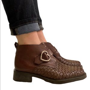Brighton brown leather ankle boots
